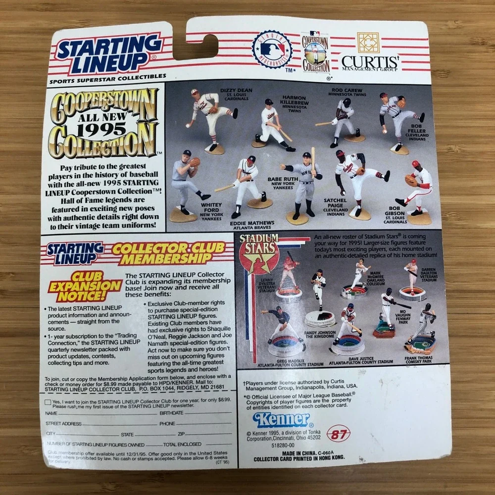 Kenner Starting Lineup Whitey Ford New York Yankees 1995 Cooperstown Collection